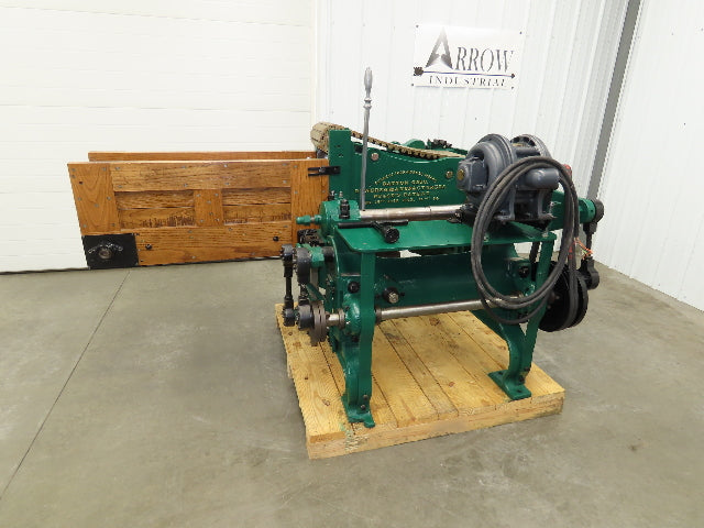 Buckeye Iron Brass Tobacco Shredder Cutter Vintage Showroom Quality 2Hp Motor