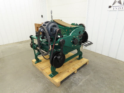 Buckeye Iron Brass Tobacco Shredder Cutter Vintage Showroom Quality 2Hp Motor