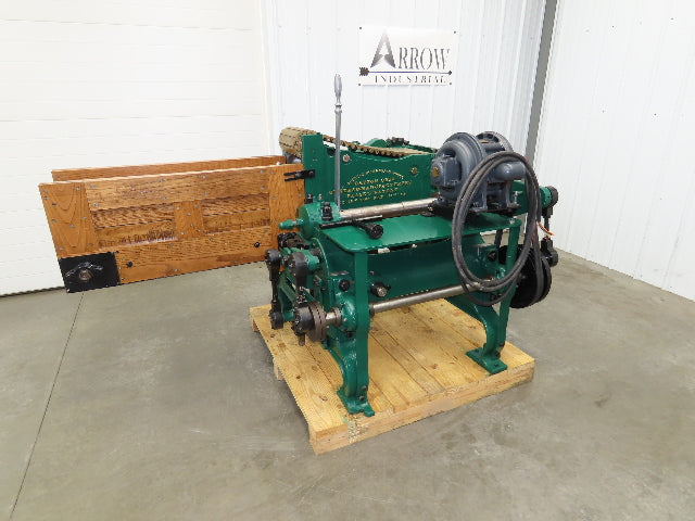 Buckeye Iron Brass Tobacco Shredder Cutter Vintage Showroom Quality 2Hp Motor
