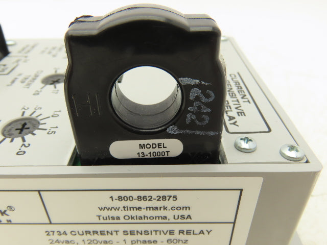 Time Mark 2734 Current Sensitive Relay Monitor 24/120 VAC Programable Delay