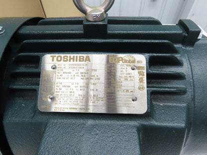Toshiba EQP 0104SDSR41A-P AC Motor 10Hp 1760RPM 230/460V 3PH 215T Severe Duty