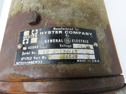 Yale Forklift Hydraulic 368615 Pump & 324845 Motor 36/48VDC Off E30XL