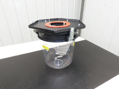 Novatec FDC Dust Collector Catch Bin See-Thru Cannister Quick Release Dust Pan
