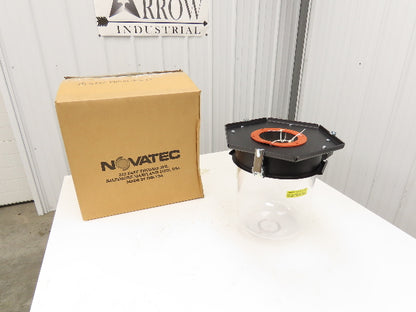 Novatec FDC Dust Collector Catch Bin See-Thru Cannister Quick Release Dust Pan