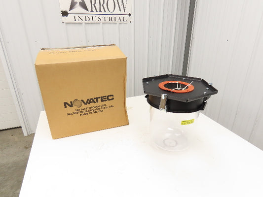 Novatec FDC Dust Collector Catch Bin See-Thru Cannister Quick Release Dust Pan