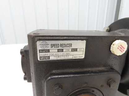 Weg 5018ES3EB56CFL Gearmotor 60:1 Ratio 29rpm .5Hp 230/460V 3PH 56C Hollow Shaft