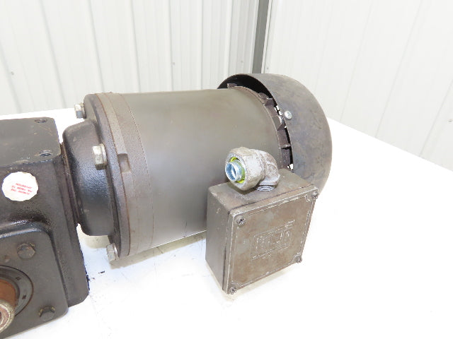 Weg 5018ES3EB56CFL Gearmotor 60:1 Ratio 29rpm .5Hp 230/460V 3PH 56C Hollow Shaft