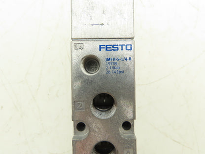 Festo Festo JMFH-5-1/4-B Pneumatic Control Valve 5 Way 145 PSI 1/4"NPT Lot of 3