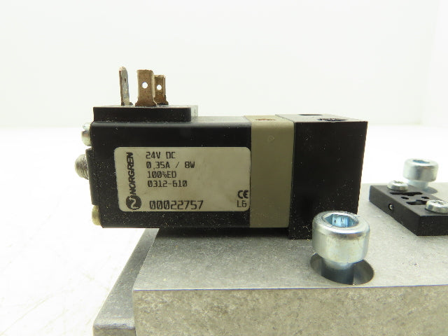 Norgren UM2245617210E Pneumatic Direct Solenoid Valve 5/2 Way 145 PSI  24VDC