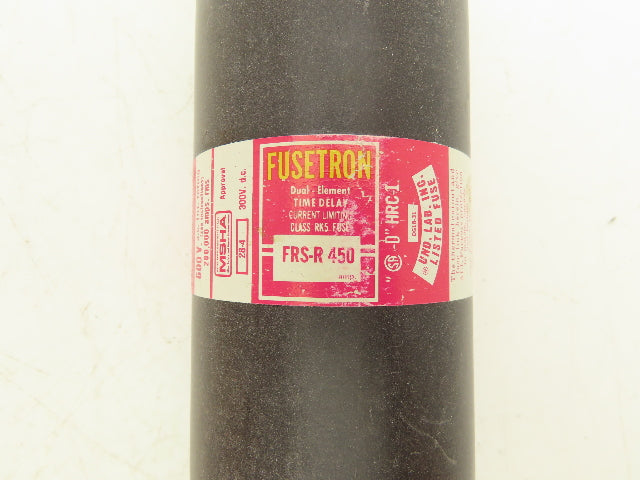 Bussmann FRS-R 450 Fusetron 450A 600V Fuse Dual-Element Time Delay Buss Lot of 3