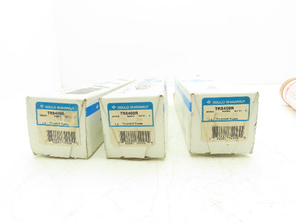 Gould Shawmut TRS400R Tri-Onic 400A Time-Delay Fuse 250V Class RK5  Lot of 3