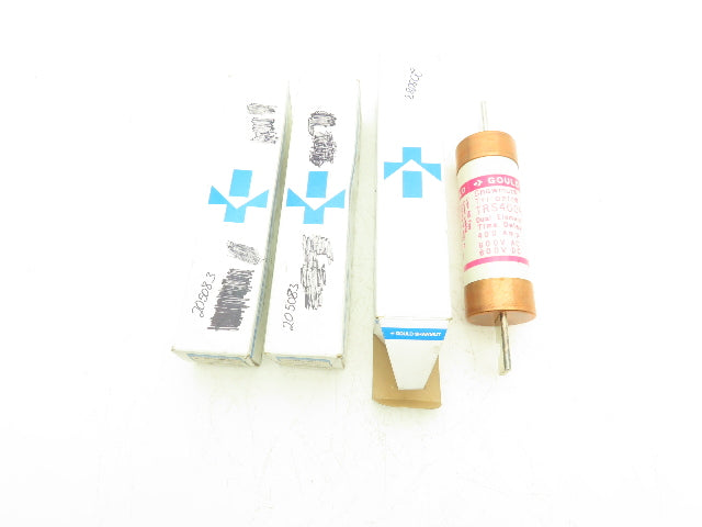 Gould Shawmut TRS400R Tri-Onic 400A Time-Delay Fuse 250V Class RK5  Lot of 3