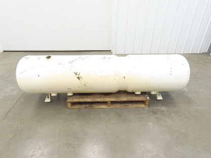 Dual Compressed Air Receiver Tank 40/60 Gallon 19" Dia Pneumatic Horizontal