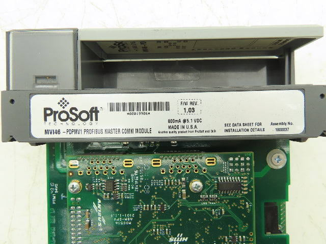 ProSoft MVI46-PDPMV1 Profibus DPV1 Master Communication Module 800mA @ 5.1VDC