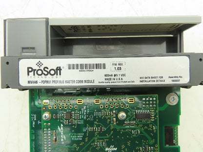 ProSoft MVI46-PDPMV1 Profibus DPV1 Master Communication Module 800mA @ 5.1VDC