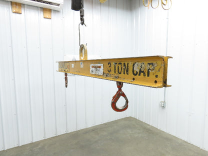 Caldwell 20-3-6 6000Lb 3 Ton Rigging Lifting Beam 37"-72" Spread Low Headroom