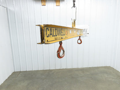 Caldwell 20-3-6 6000Lb 3 Ton Rigging Lifting Beam 37"-72" Spread Low Headroom
