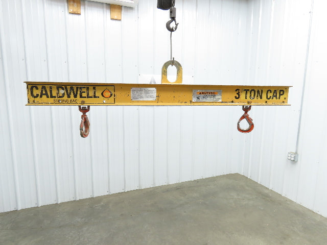 Caldwell 20-3-6 6000Lb 3 Ton Rigging Lifting Beam 37"-72" Spread Low Headroom