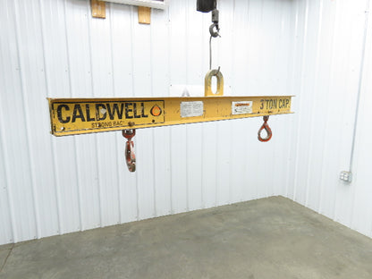 Caldwell 20-3-6 6000Lb 3 Ton Rigging Lifting Beam 37"-72" Spread Low Headroom