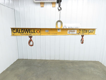Caldwell 20-3-6 6000Lb 3 Ton Rigging Lifting Beam 37"-72" Spread Low Headroom