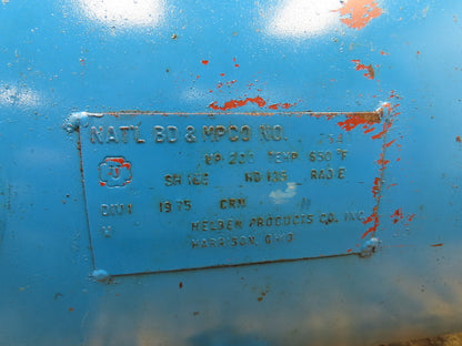 National Compressed Air Receiver Tank 80 Gallon 200PSI 650°F Horizontal