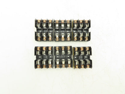 Bussmann Cooper BM6033B Buss Fuse Holder Midget 30A 3 Pole 3Ph 600V Lot of 6