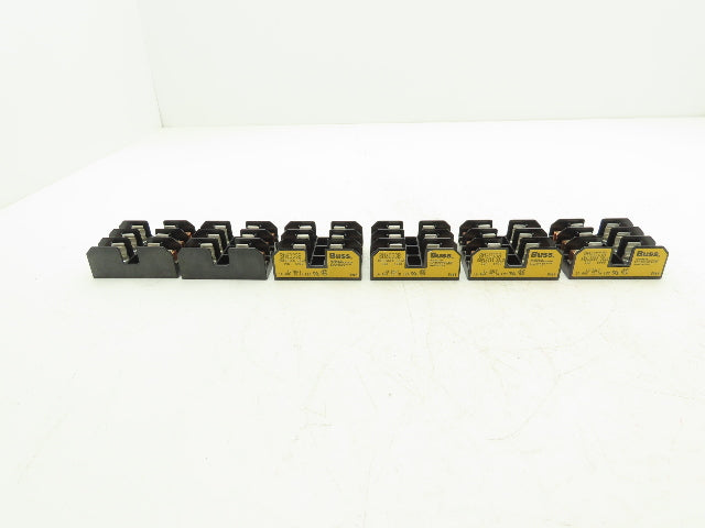 Bussmann Cooper BM6033B Buss Fuse Holder Midget 30A 3 Pole 3Ph 600V Lot of 6