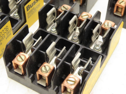 Bussmann Cooper BM6033B Buss Fuse Holder Midget 30A 3 Pole 3Ph 600V Lot of 5