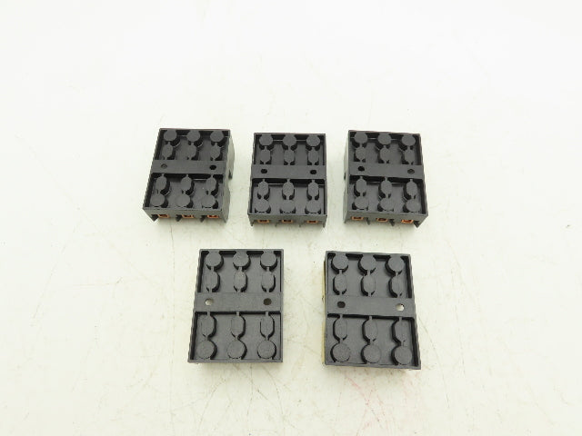 Bussmann Cooper BM6033B Buss Fuse Holder Midget 30A 3 Pole 3Ph 600V Lot of 5