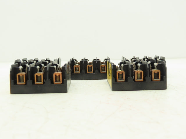 Bussmann Cooper BM6033B Buss Fuse Holder Midget 30A 3 Pole 3Ph 600V Lot of 5
