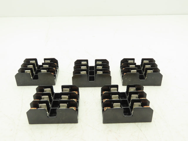Bussmann Cooper BM6033B Buss Fuse Holder Midget 30A 3 Pole 3Ph 600V Lot of 5