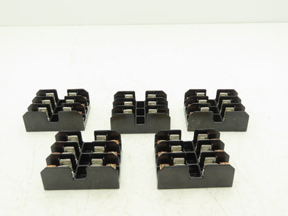 Bussmann Cooper BM6033B Buss Fuse Holder Midget 30A 3 Pole 3Ph 600V Lot of 5
