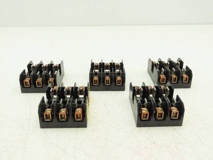Bussmann Cooper BM6033B Buss Fuse Holder Midget 30A 3 Pole 3Ph 600V Lot of 5