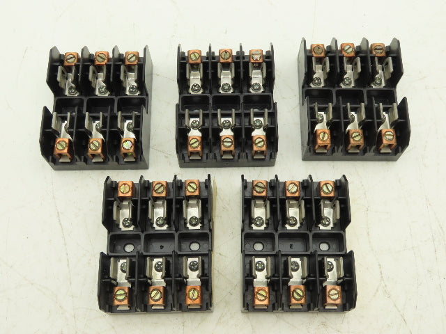 Bussmann Cooper BM6033B Buss Fuse Holder Midget 30A 3 Pole 3Ph 600V Lot of 5