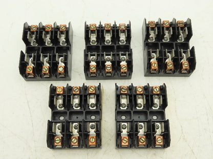 Bussmann Cooper BM6033B Buss Fuse Holder Midget 30A 3 Pole 3Ph 600V Lot of 5