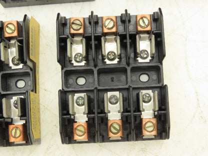 Bussmann Cooper BM6033B Buss Fuse Holder Midget 30A 3 Pole 3Ph 600V Lot of 5