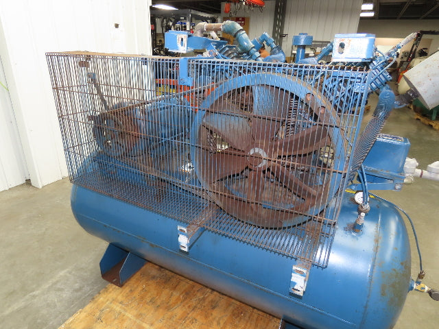 Quincy QT-15 Nepcco Air Compressor 10HP 120 Gal Two-Stage 230/460V 3Ph