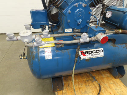Quincy QT-15 Nepcco Air Compressor 10HP 120 Gal Two-Stage 230/460V 3Ph