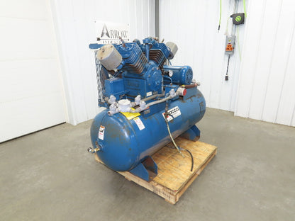 Quincy QT-15 Nepcco Air Compressor 10HP 120 Gal Two-Stage 230/460V 3Ph