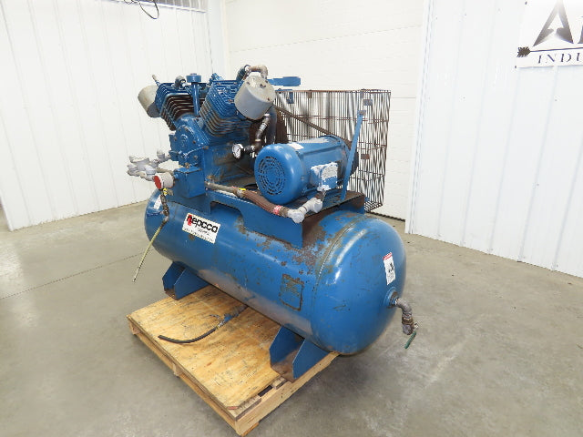 Quincy QT-15 Nepcco Air Compressor 10HP 120 Gal Two-Stage 230/460V 3Ph
