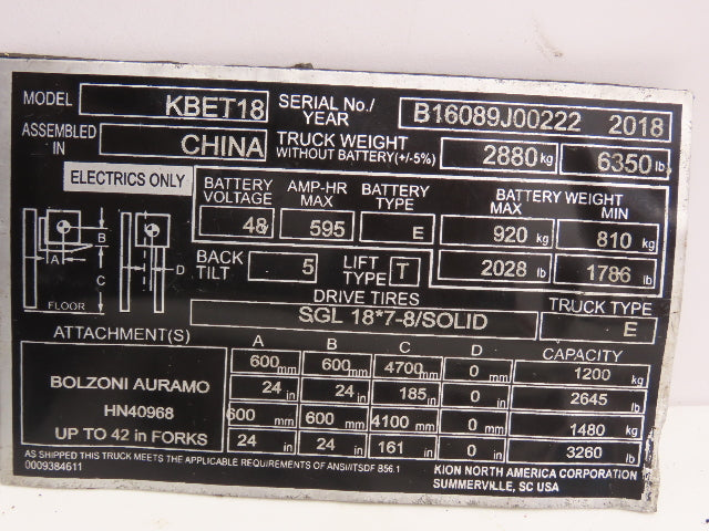 Baoli Forklift Directional Forward Reverse Control Selector Off KBET18