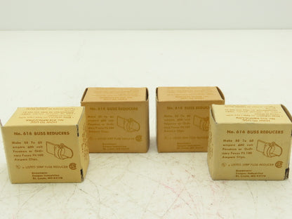 Bussmann 616 Reducer 100 to 60A 600v 2/Box Lot of 4 Boxes