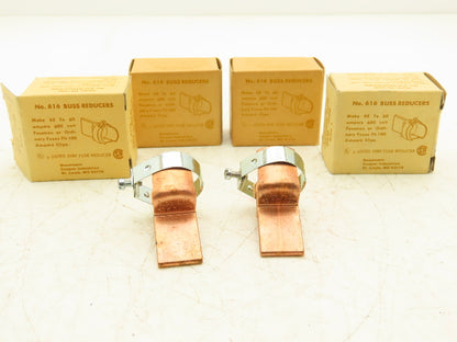 Bussmann 616 Reducer 100 to 60A 600v 2/Box Lot of 4 Boxes