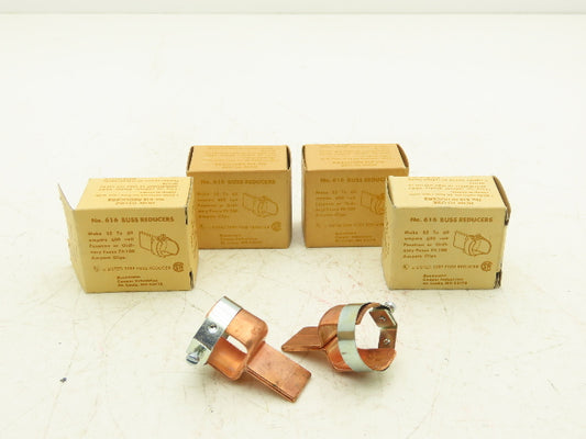 Bussmann 616 Reducer 100 to 60A 600v 2/Box Lot of 4 Boxes