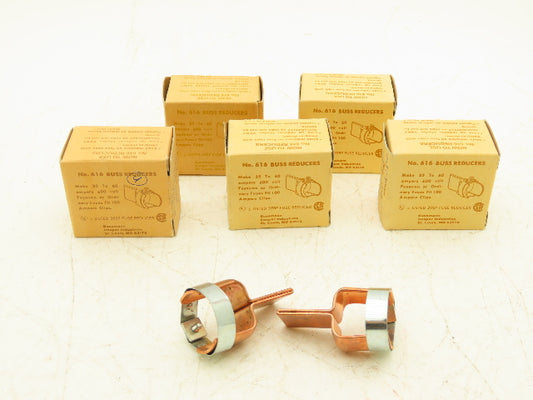 Bussmann 616 Reducer 100 to 60A 600v 2/Box Lot of 5 Boxes