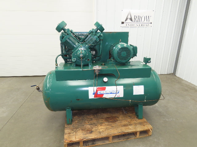 Champion Piston Air Compressor Pump 25.6CFM 7.5Hp 230/460V 3Ph 120 Gallon Tank