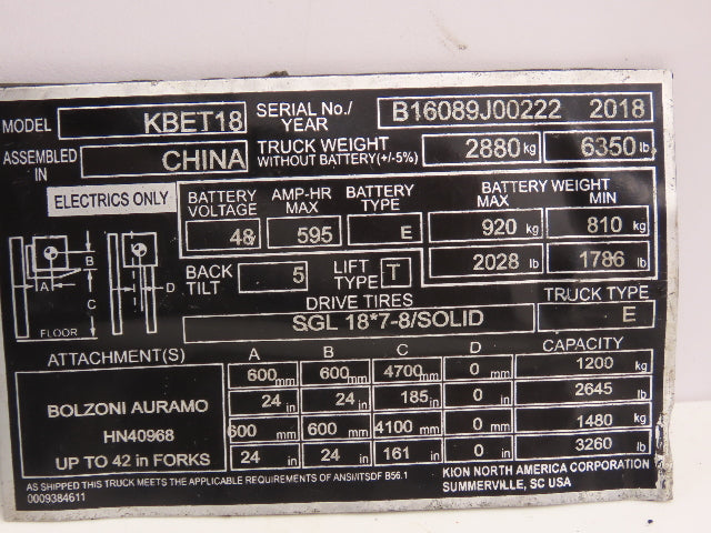 SME E00IV300B31 Forklift DC Motor Speed Controller 36/48V Off Baoli KBET18