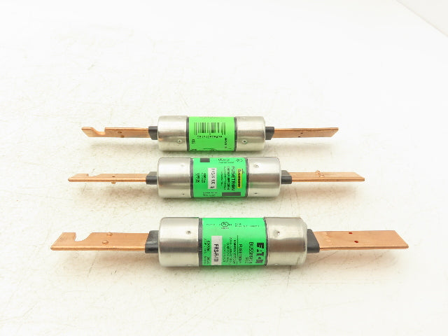 Bussmann FRS-R-100 Fusetron Dual Element Time Delay Fuse 100A 600V Lot of 3