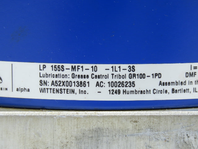 Wittenstein Alpha LP 155S-MF1-10-1L1-3S Planetary Servo Gearbox 10:1 Reducer