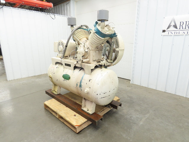 Kellogg DB462 Piston Air Compressor Pump 107CFM 175PSI 25Hp 230/460V 120G Tank